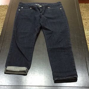 Kut from the Kloth dark wash roll jeans